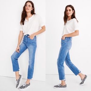 Madewell Classic Striaght Jean Distressed Size 29